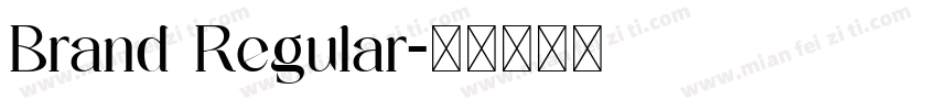 Brand Regular字体转换